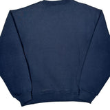 Russell Athletic Sweatshirt - Large Blue Cotton