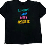 Fruit Of The Loom Single Stitch T-Shirt - XL Black Cotton