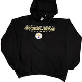Pittsburgh Steelers N.F.L. Team Apparel Football Hoodie - XL Black Cotton Blend