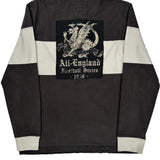 All-England Football Series 1839 Ralph Lauren Striped Rugby Shirt - Large Gray Cotton