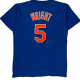 Mets Majestic T-Shirt - Large Blue Cotton