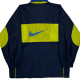 Nike Graphic Windbreaker - Large Blue Nylon