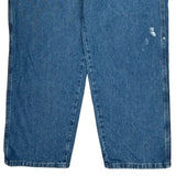 Wrangler Carpenter Pants - 34W 30L Blue Cotton