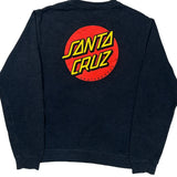 Skateboards Santa Cruz Long Sleeve T-Shirt - Medium Yellow Cotton Blend