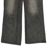 Division Boot Cut Jeans - 32W UK 10 Grey Denim