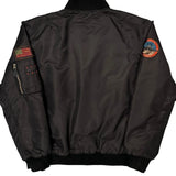 Flight Spire Graphic Bomber Jacket - 2XL Black Polyester
