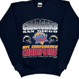 Made In USA Tultex San Diego Chargers Sweatshirt - Large Black Cotton