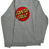 Skateboarding Santa Cruz Hoodie - XL Grey Cotton Blend