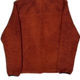 The North Face Fleece Jacket - Large Orange Polyester