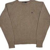Polo By Ralph Lauren Sweater - Medium Beige Cotton