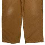 Wrangler Carpenter Pants - 35W 32L Brown Cotton Blend