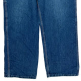1960S Made In USA Oshkosh Carpenter Pants - 36W 28L Blue Cotton
