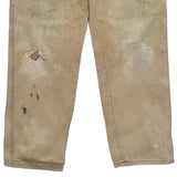 Dickies Double Knee Carpenter Trousers - 32W 30L Beige Cotton