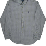 Ralph Lauren Checked Shirt - Large Blue Cotton