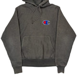 Champion Hoodie - Small Grey Cotton
