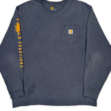 Power Solutions Carhartt Long Sleeve T-Shirt - XL Gray Cotton