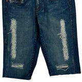 True Religion Denim Shorts - 32W US 6 Blue Denim