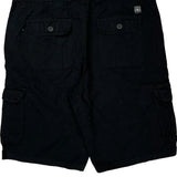 Southpole Cargo Cargo Shorts - 38W 12L Black Cotton