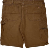 Dickies Carpenter Shorts - 40W 10L Brown Cotton Blend