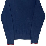 Tommy Hilfiger Striped Cardigan - Small Blue Cotton