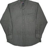 Chaps Ralph Lauren Checked Shirt - Large Gray Cotton