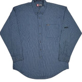 Chaps Ralph Lauren Checked Shirt - Large Blue Cotton