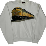 Train Graphic Garment Graphics Graphic Sweatshirt - Large Yellow Cotton