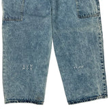 Nnsns Double Knee Carpenter Jeans - 31W 27L Light Wash Cotton