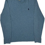 Polo By Ralph Lauren Long Sleeve T-Shirt - Medium Blue Cotton