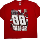 Dale Jr Nascar T-Shirt - 3XL Red Cotton