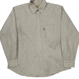 Light Tattersalls Barbour Checked Shirt - Large Cream Cotton