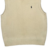 Polo By Ralph Lauren Sweater Vest - Medium Cream Cotton