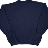 90S Blank Hanes Sweatshirt - 2XL Navy Cotton