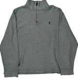 Polo By Ralph Lauren 1/4 Zip - XL Grey Cotton