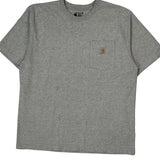 Carhartt T-Shirt - Large Gray Cotton