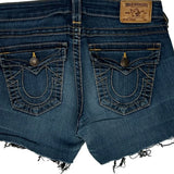 True Religion Denim Shorts - 29W US 4 Blue Cotton