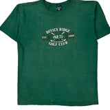 Golf Club Mv Sport Single Stitch T-Shirt - Large Green Cotton