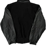 Tech Canada Sportswear Bomber Jacket - XL Black Leather