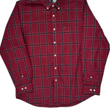 Tommy Hilfiger Checked Shirt - Large Red Cotton