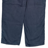 Carhartt Double Knee Carpenter Trousers - 36W 30L Navy Cotton