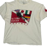 Scuba Diver Cozumel Unbranded Single Stitch T-Shirt - 2XL Red Cotton