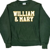 Reverse Weave Champion William & Mary Graphic Sweatshirt - Medium Green Cotton