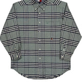 Tommy Hilfiger Checked Shirt - Medium Green Cotton