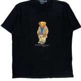 Polo Bear Polo By Ralph Lauren Graphic T-Shirt - XL Black Cotton