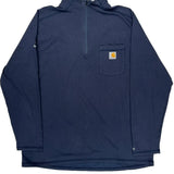 Force Carhartt Long Sleeve T-Shirt - XL Navy Cotton