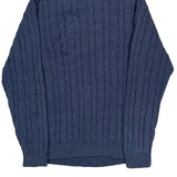 Tommy Hilfiger Striped Sweater - XL Blue Cotton