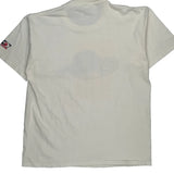 League Tennis Anvil Single Stitch T-Shirt - XL White Cotton