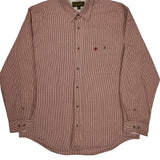 Timberland Checked Shirt - XL Red Cotton