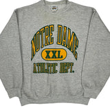 Notre Dame Athletic Dept. Unbranded College Sweatshirt - Large Gray Cotton