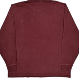 Carhartt Long Sleeve T-Shirt - XL Burgundy Cotton